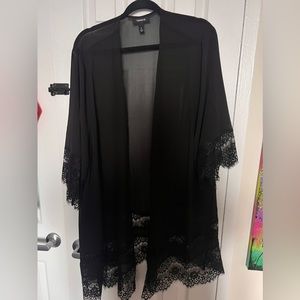 Torrid Black Lace Ruana